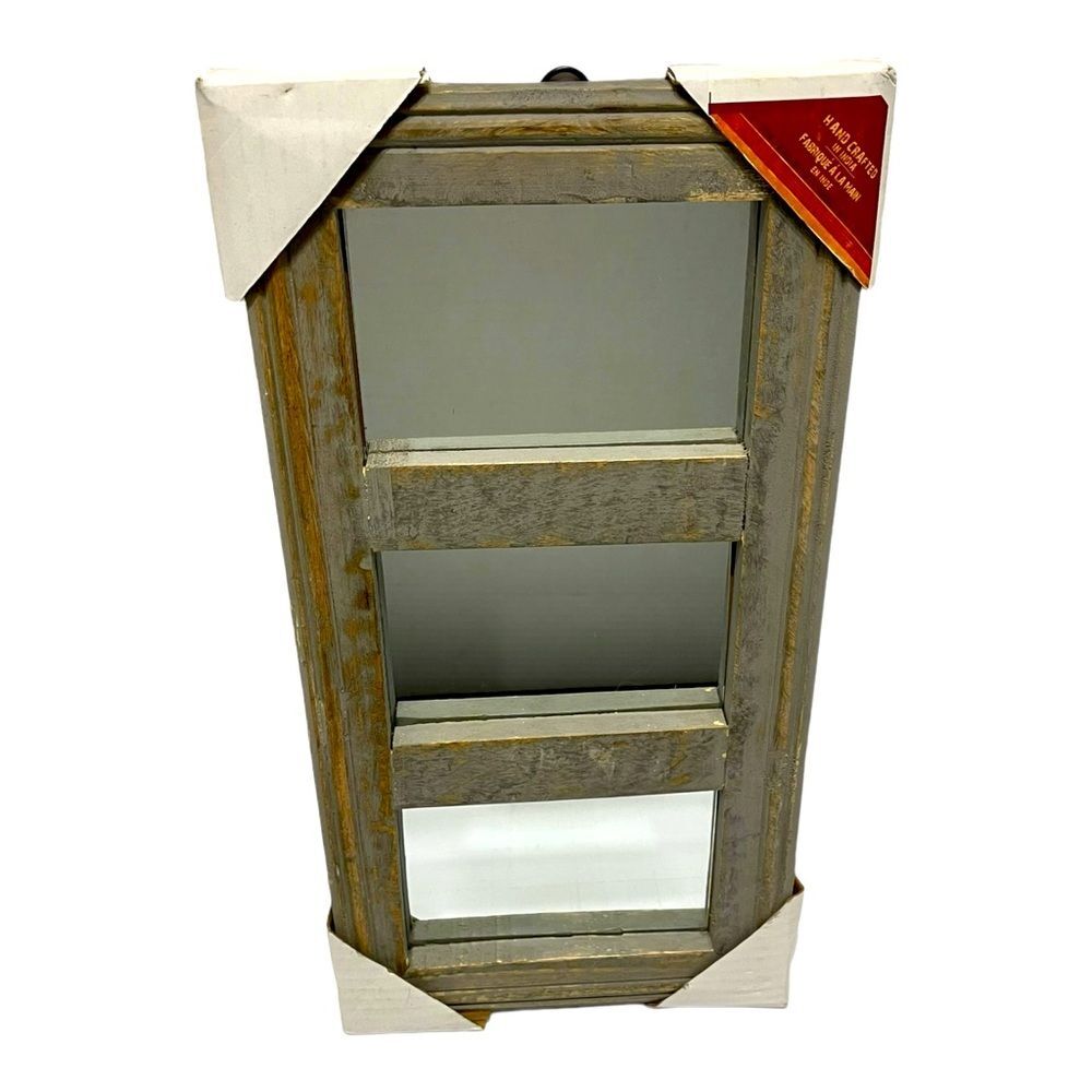 Rustic Western Vintage Handmade 3-Pane Mirror